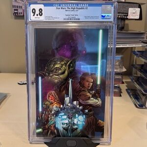 Marvel Comic with Green and Blue Lightsabers